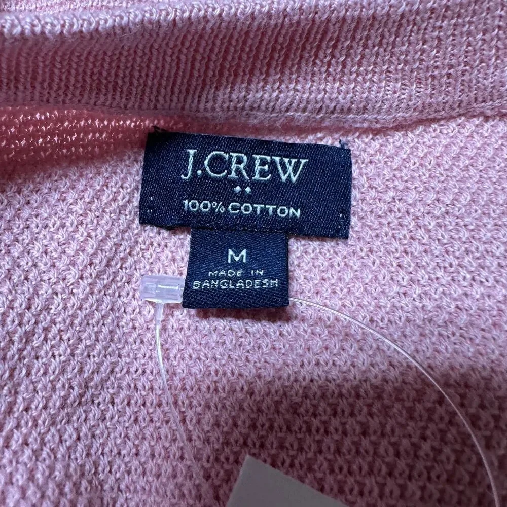 J. Crew Men's Crewneck Sweater in Pink Size Medium New With Tags Condition